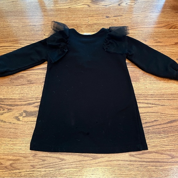 Black Tulle Ruffle Tunic - Picture 3 of 4